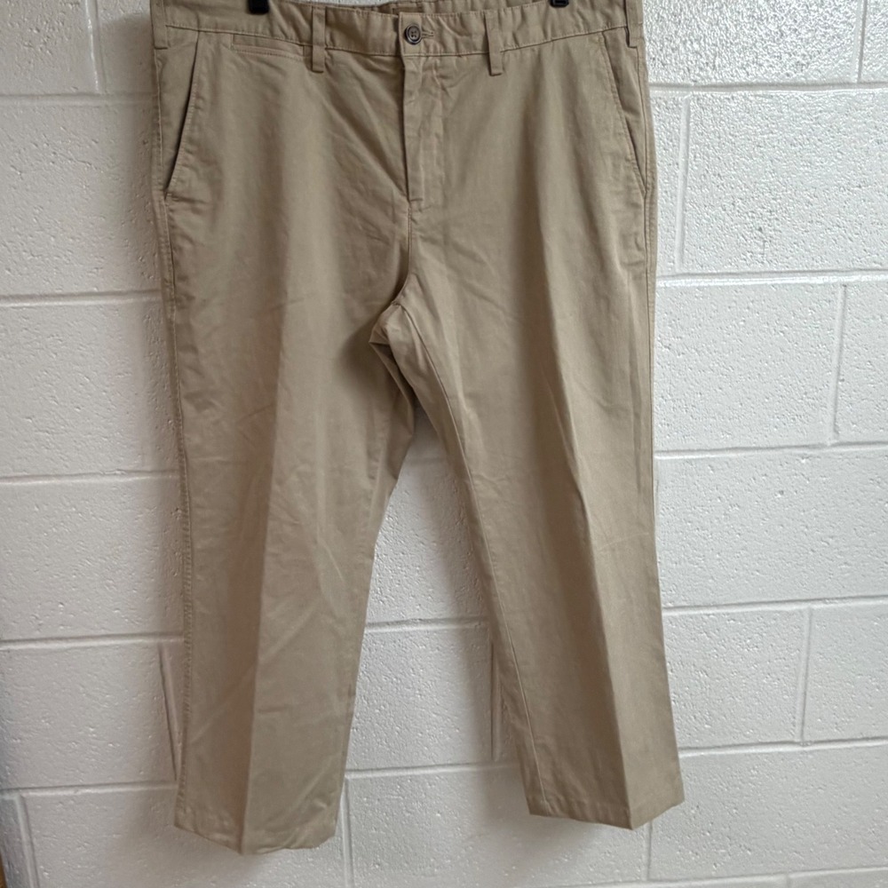 Walker Slater Mens Chino Trousers 40 Tan Cotton Straight Leg Khaki Preppy Pant